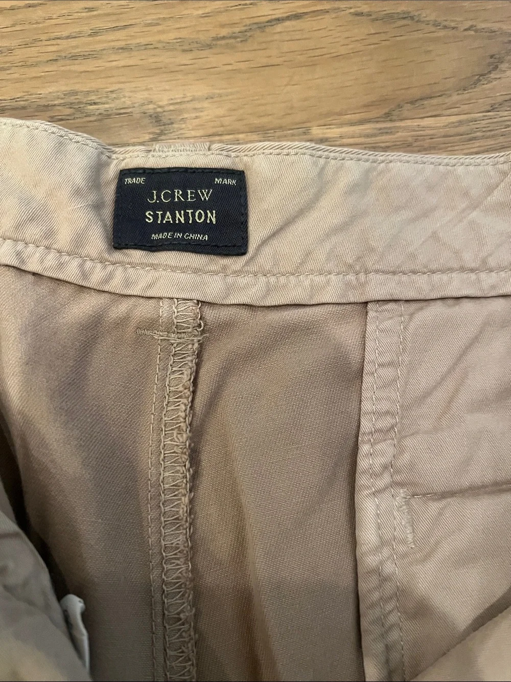 J. Crew Men's Khaki Flat-Front Shorts